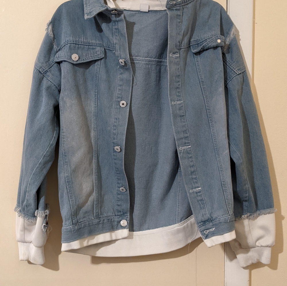 Anime Hooded Jean Jacket